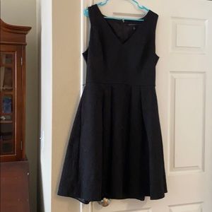 WHBM black texture dress
